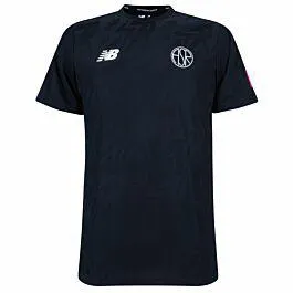 New Balance AS Roma Pre-Game Shirt - Black 2022-2023