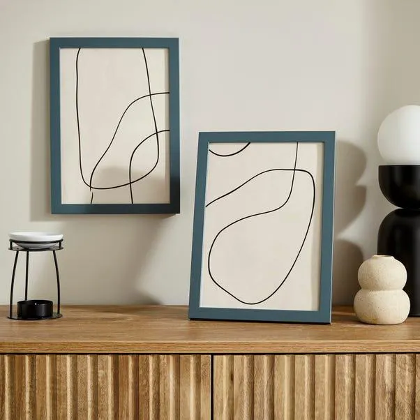 Set of 2 Pacific Blue Photo Frames