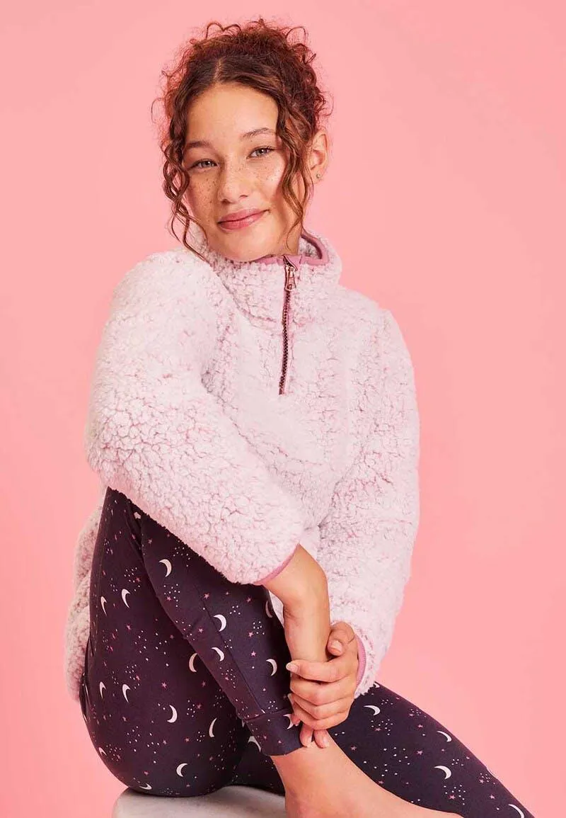 Older Girls Pink Snuggle Top & Leggings