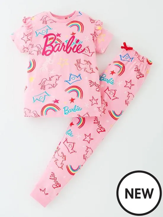 All-Over Print Short Sleeve Pyjamas - Pink