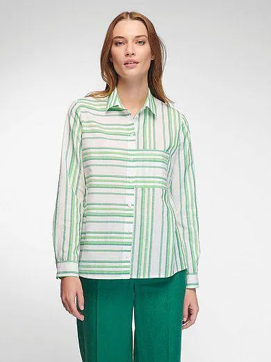 Striped blouse with long sleeves
