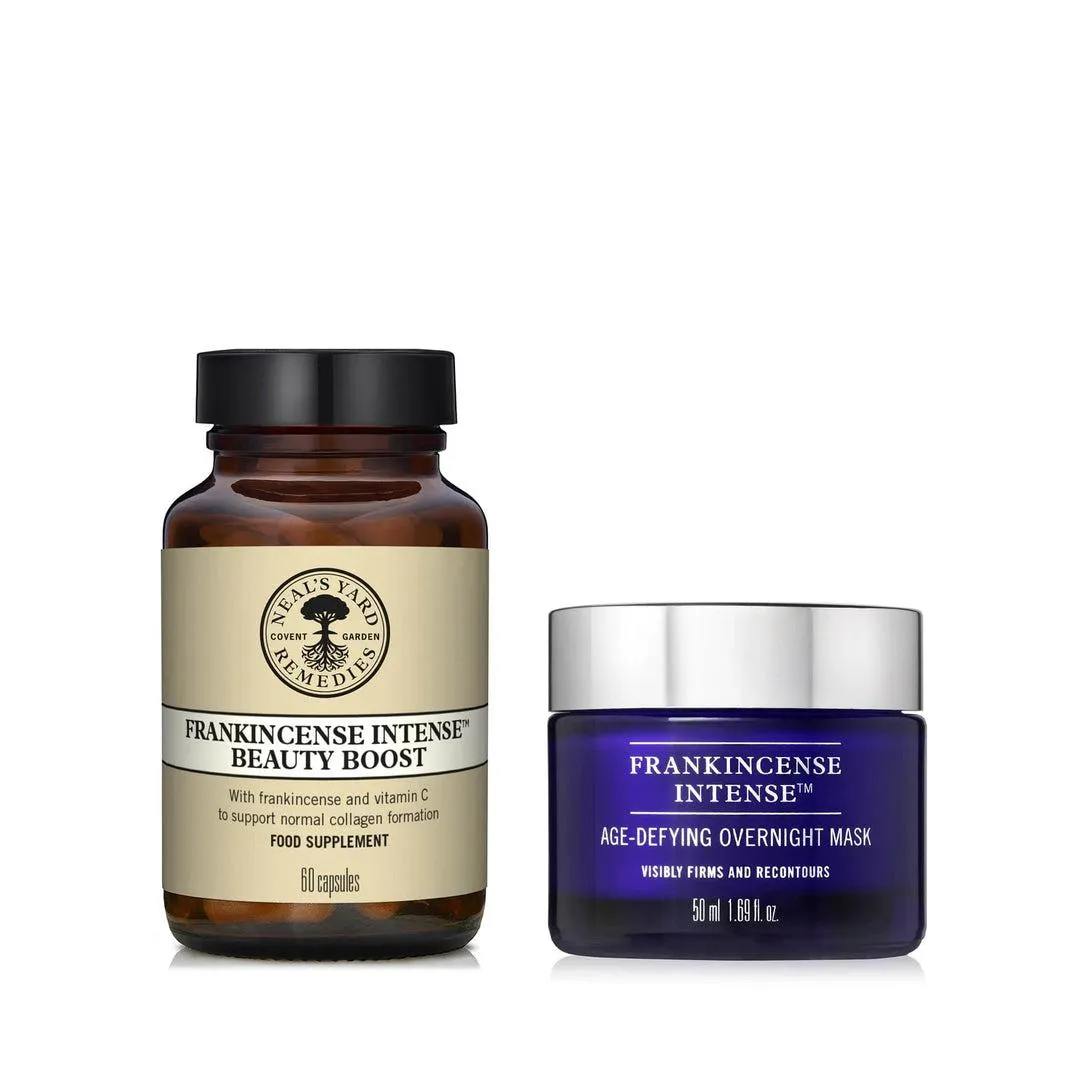 Frankincense Intense™ Age-Defying Overnight Mask + Beauty Boost Supplement
