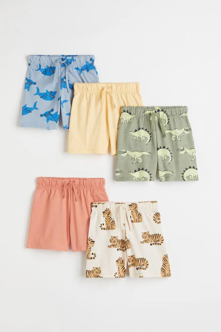 5-pack jersey shorts