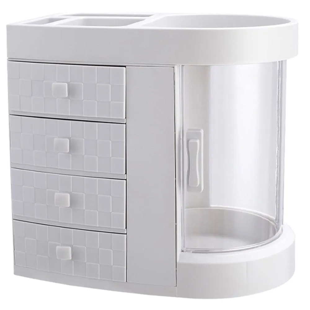 Living and Home White Acrylic Makeup Cosmetic Organiser