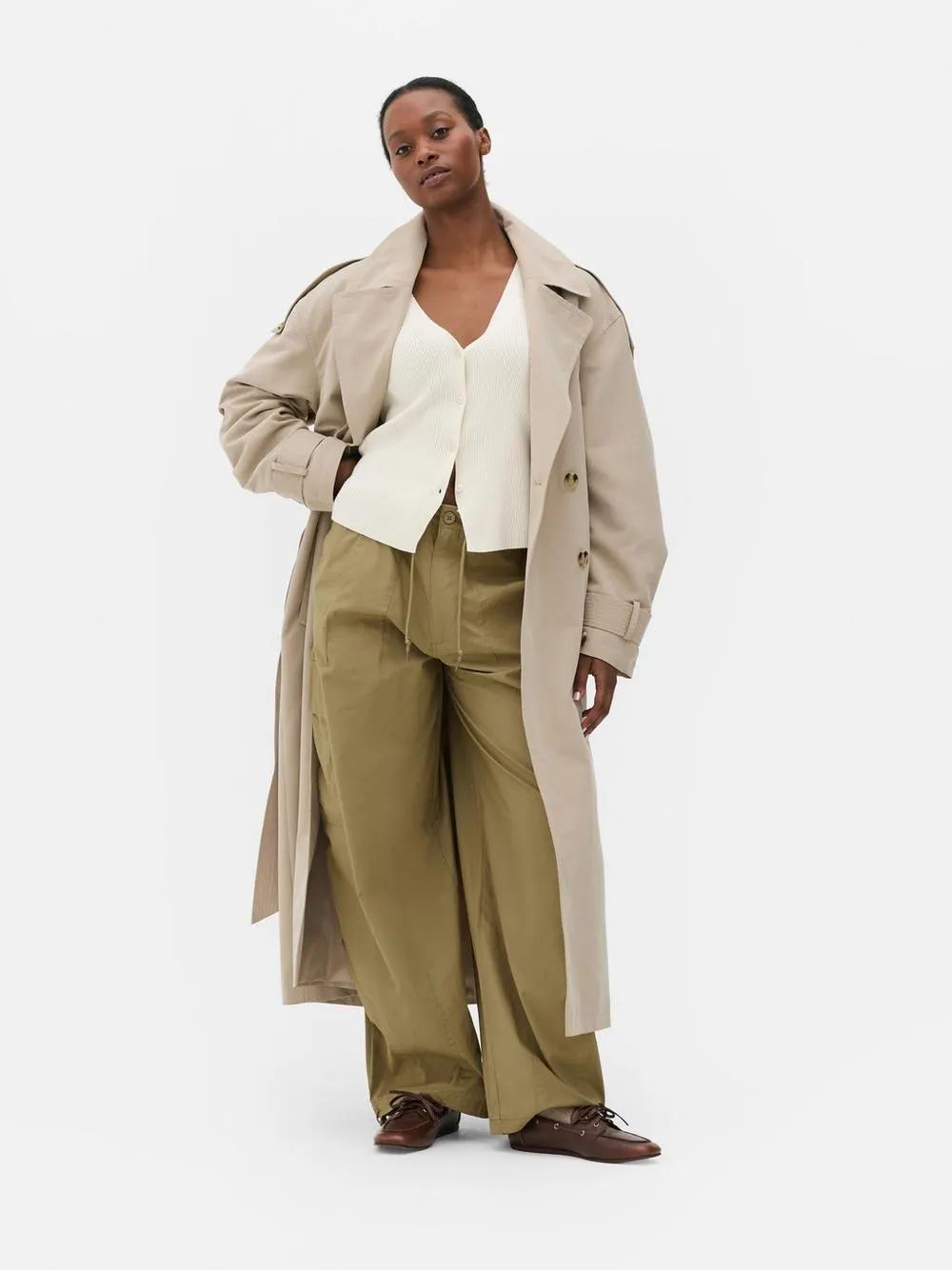 Low Rise Cargo Trousers