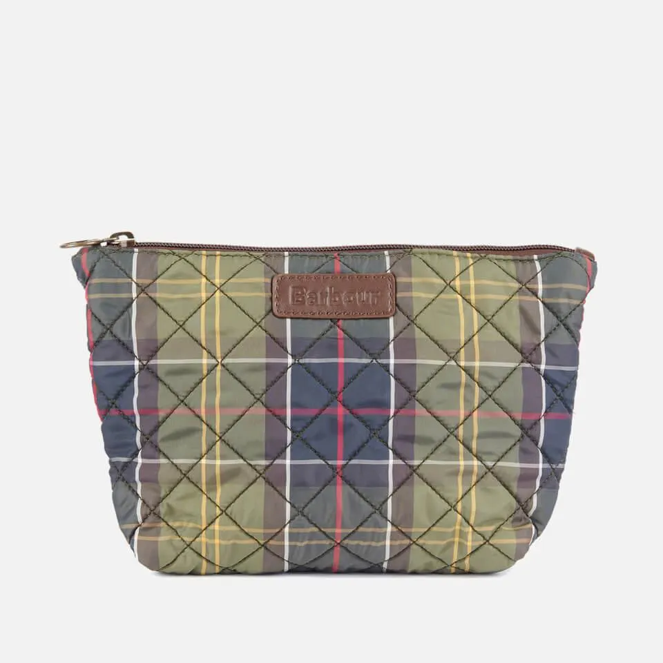 Barbour Quilted Multicoloured Twill Wash Bag