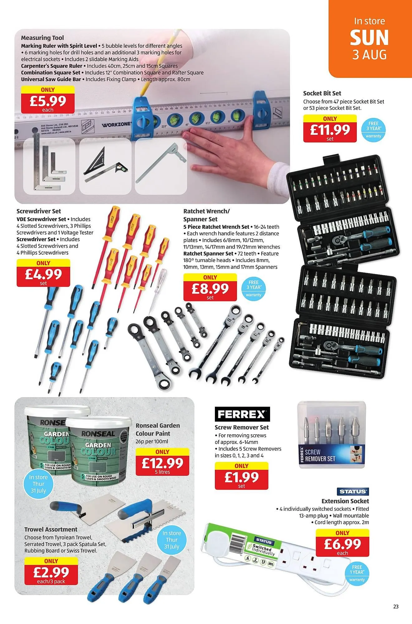 Aldi leaflet from 31 July to 6 August 2025 - Catalogue Page 23
