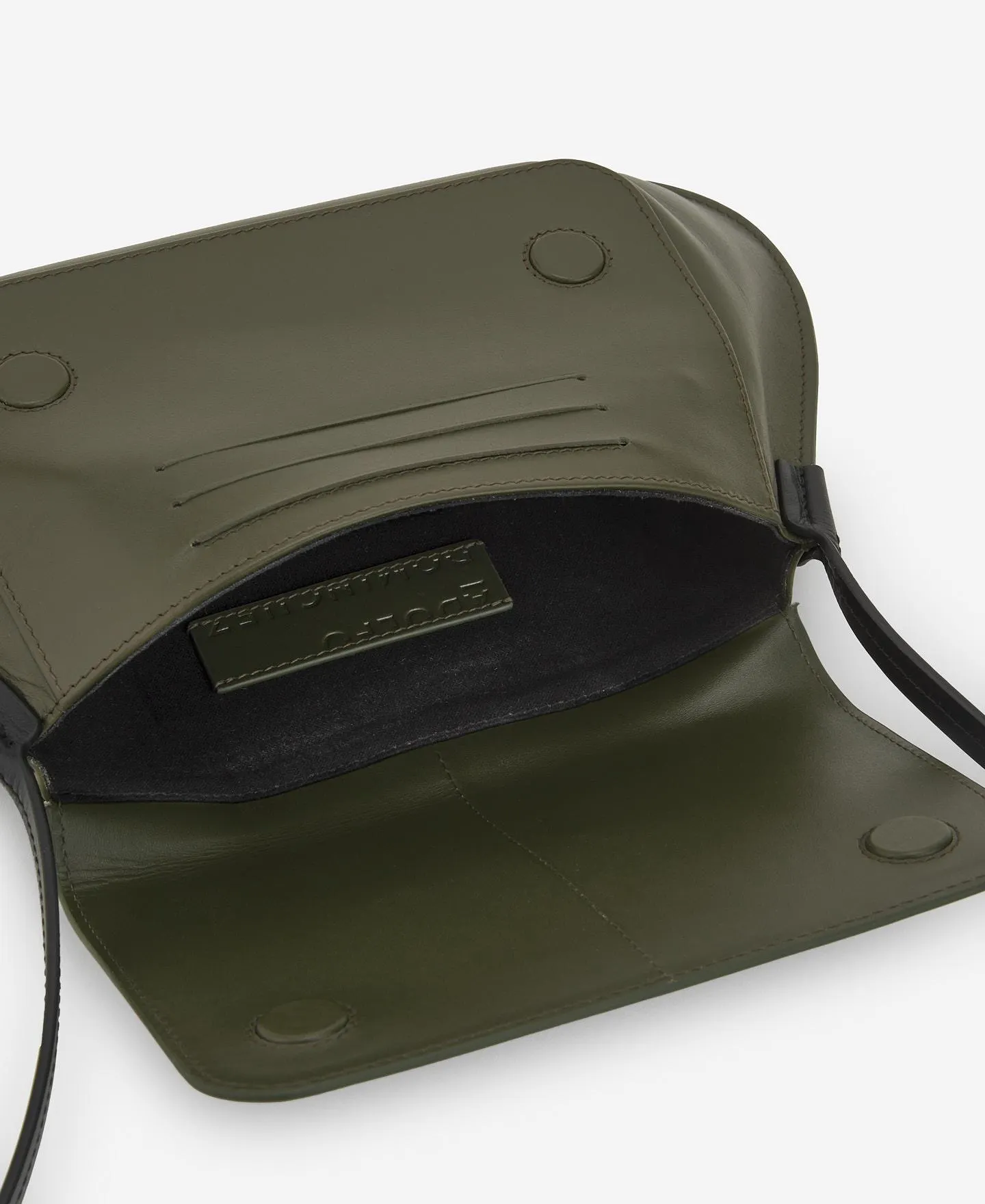 Responsible leather mini-bag woman