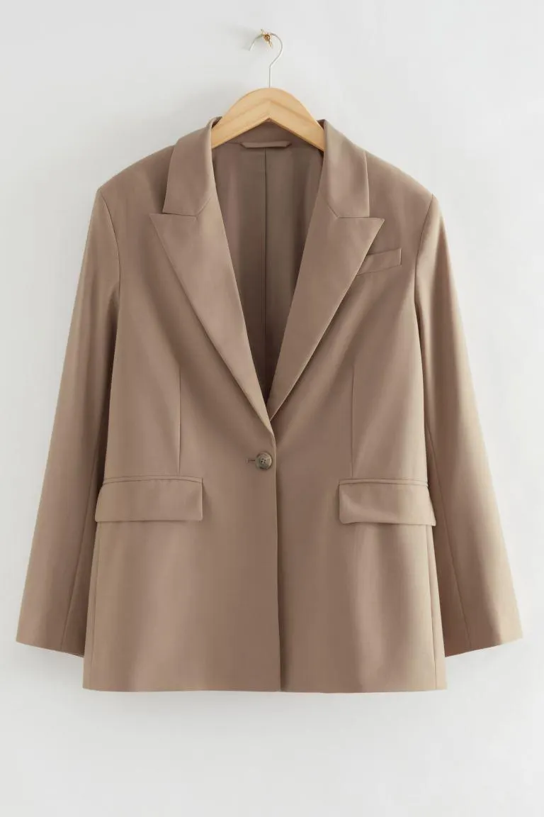 Single-Breasted Tailored Blazer