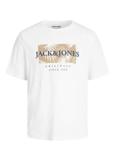 Jack & Jones Junior White Jorcrayon T-Shirt (6-16yrs) - Age 6 Years