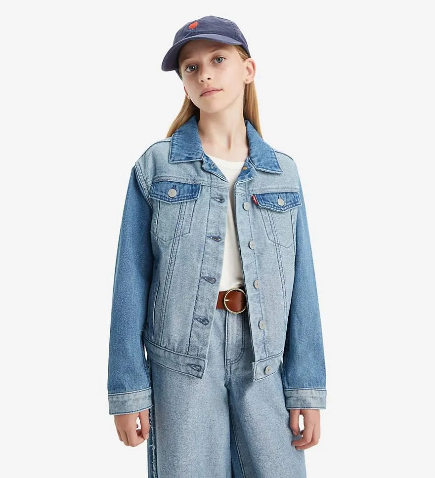 Teenager Inside Out Oversized Trucker Jacket