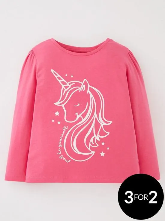 Girls LS Unicorn T-Shirt