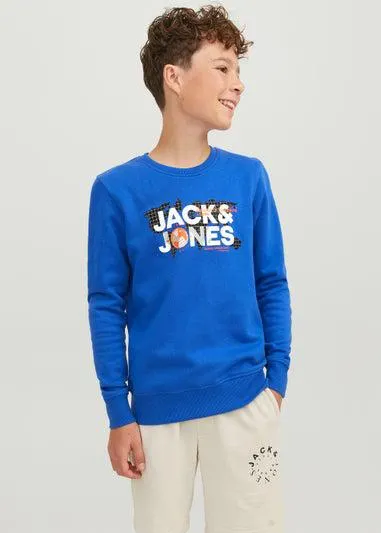 Jack & Jones Junior Blue Codust Sweatshirt (6-16yrs) - Age 6 Years
