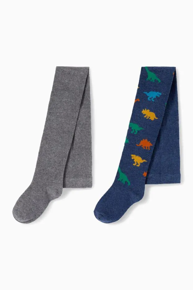 Multipack of 2 - dinosaur - tights