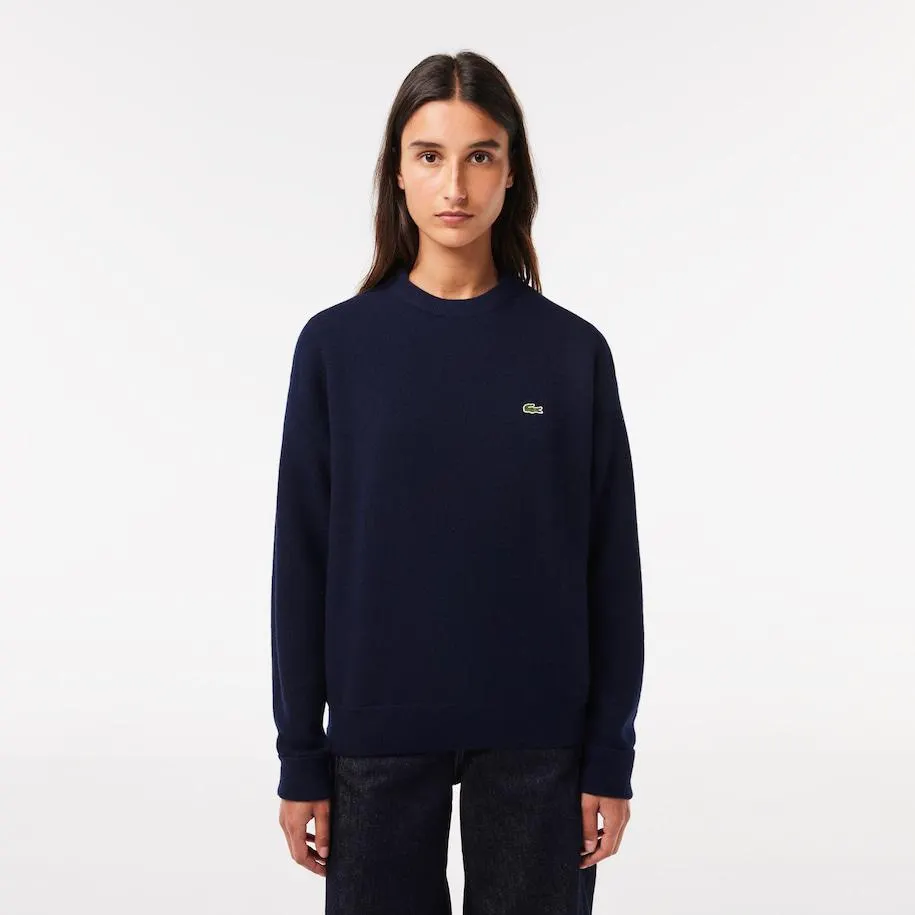 Women's Lacoste Crew Neck Wool Sweater