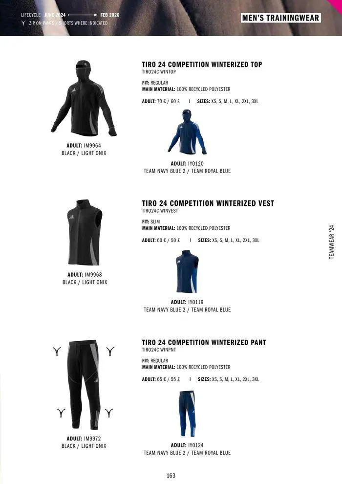 Adidas Teamwear 2024 from 11 March to 31 December 2024 - Catalogue Page 163