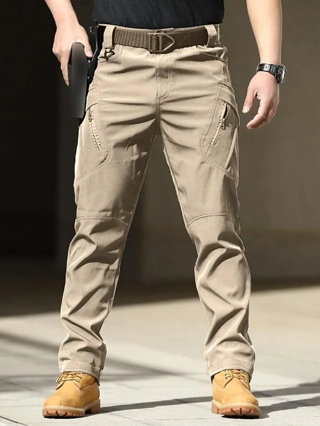 Men's Cargo Pants Cargo Trousers Trousers Tactical Pocket Classic Multiple Pockets Solid Color Comfort Outdoor Full Length Casual Daily Streetwear Stylish Black Army Green Micro-elastic