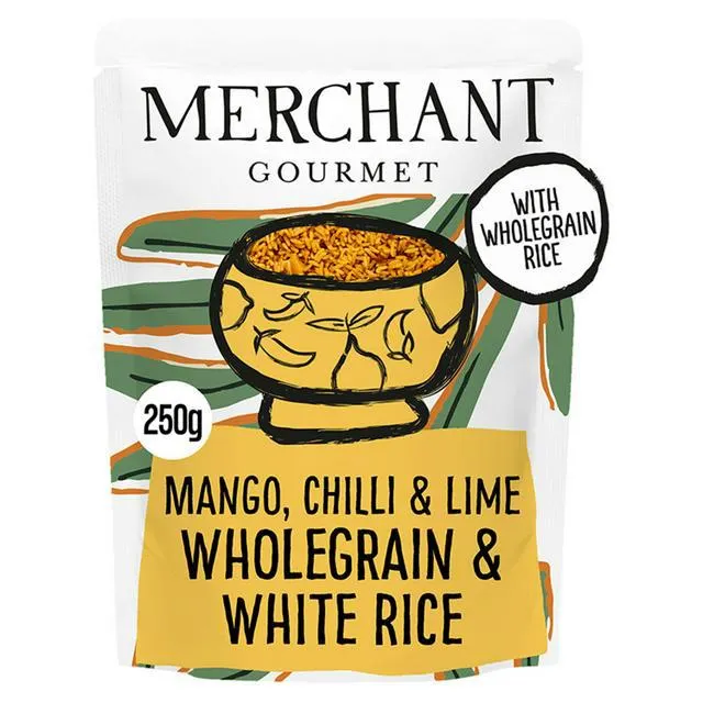Merchant Gourmet Spiced Mango, Chilli & Lime Wholegrain & White Rice 250g