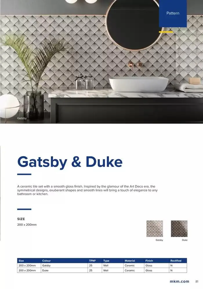 Tile Collection from 14 January to 31 May 2025 - Catalogue Page 81