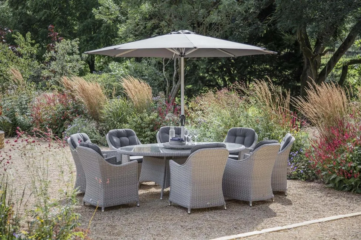 Wentworth 8 Seat Elliptical Dining Set