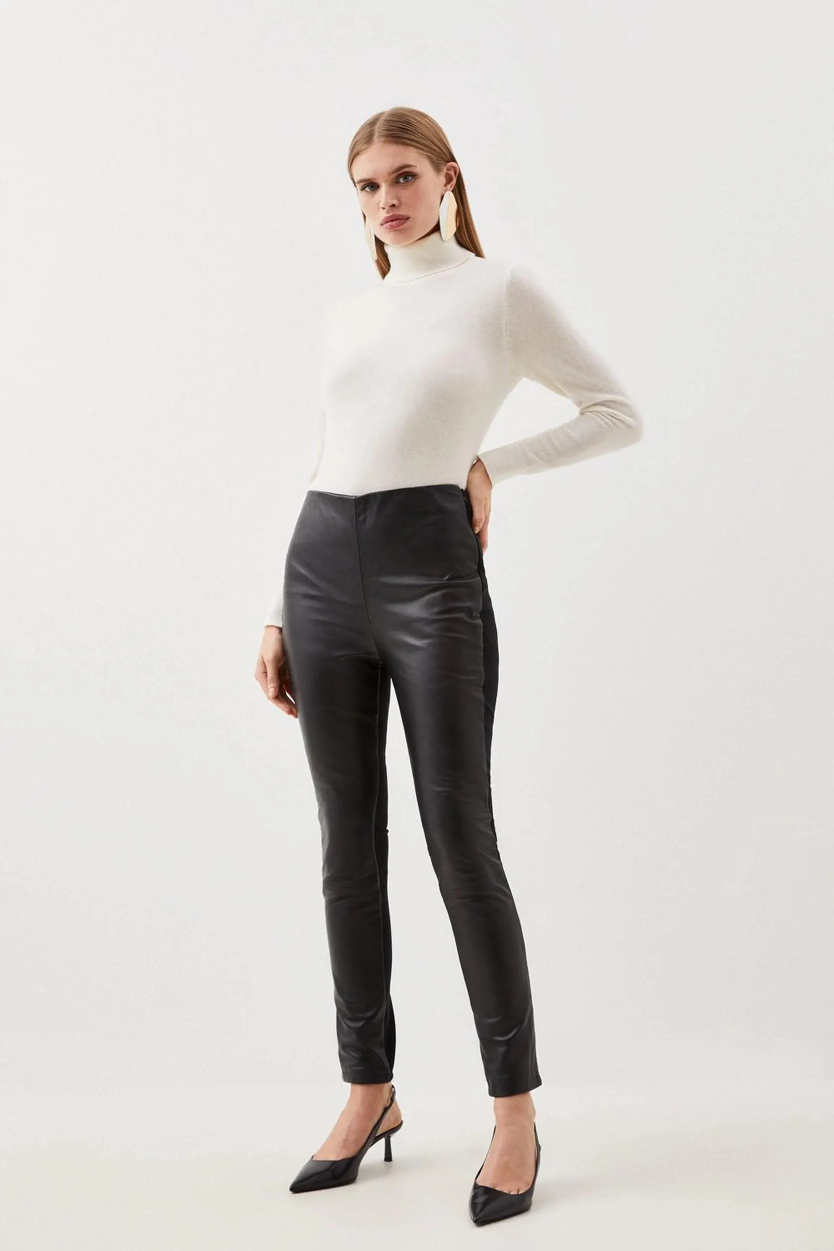 Leather and Ponte Legging
