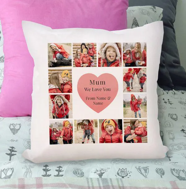 Mum Multi Photo Personalised Cushion