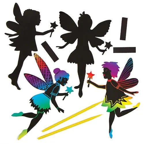 Fairy Scratch Art Magnets