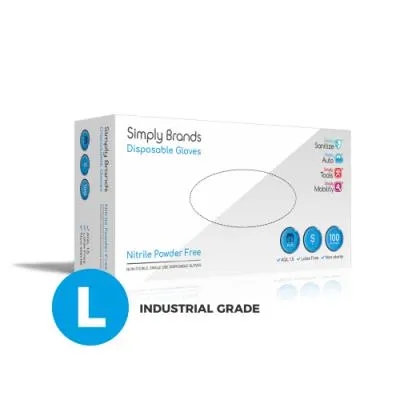 simply simply blue nitrile glove large