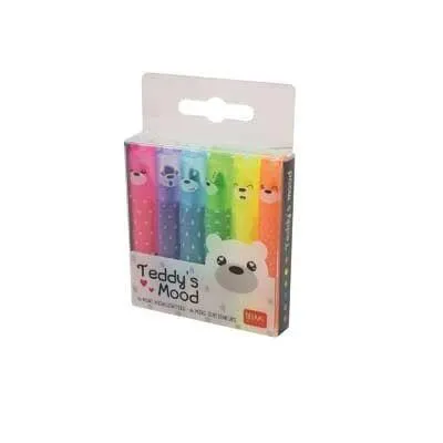 Mini Teddy Highlighters Pack of 6