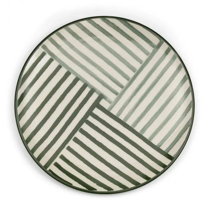 Breakfast Plate Menton, green