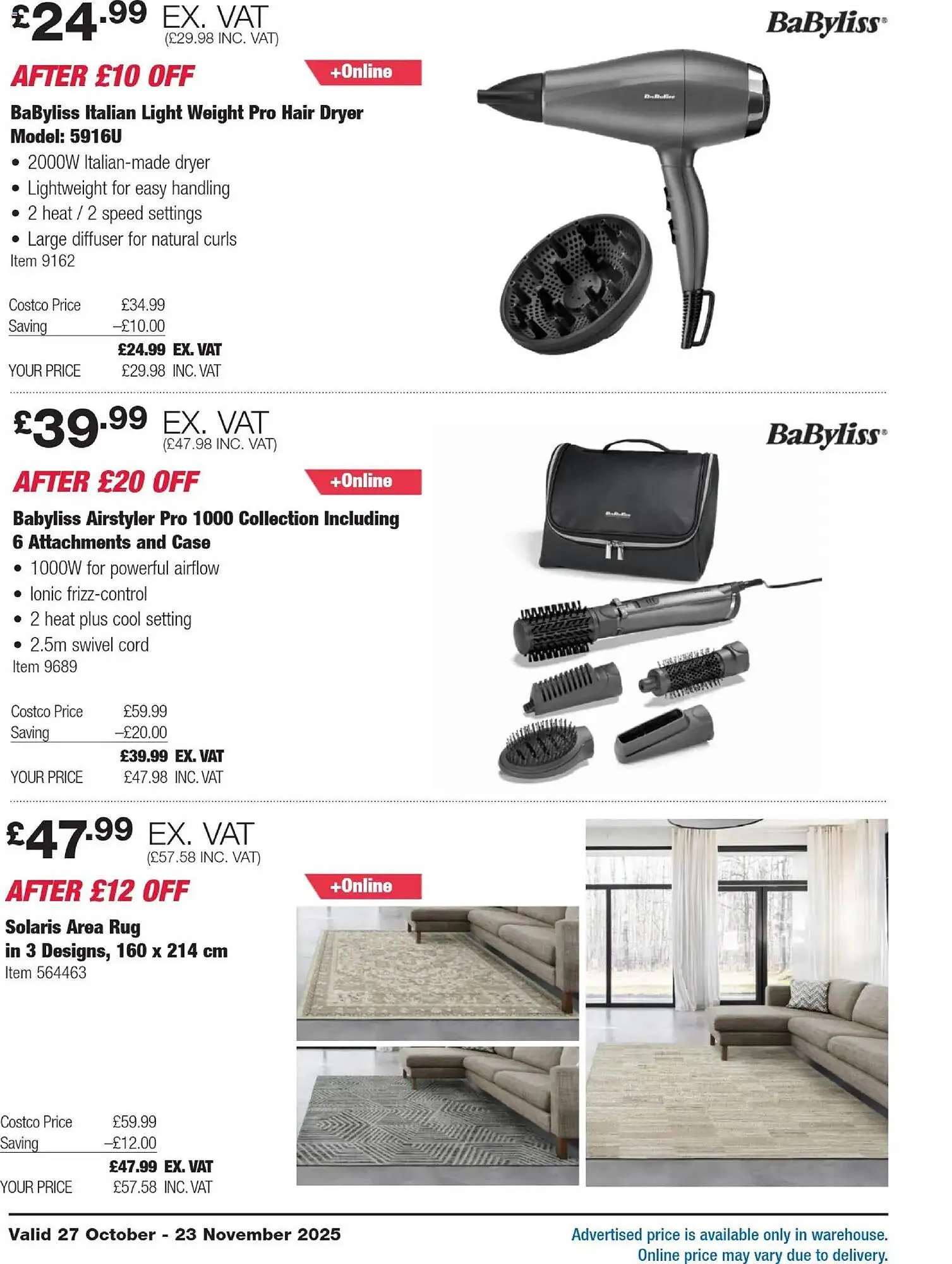 Costco leaflet from 27 October to 23 November 2025 - Catalogue Page 12