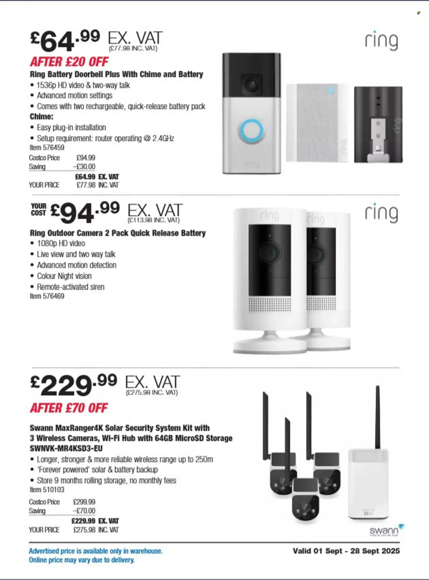 Costco leaflet from 1 September to 28 September 2025 - Catalogue Page 6