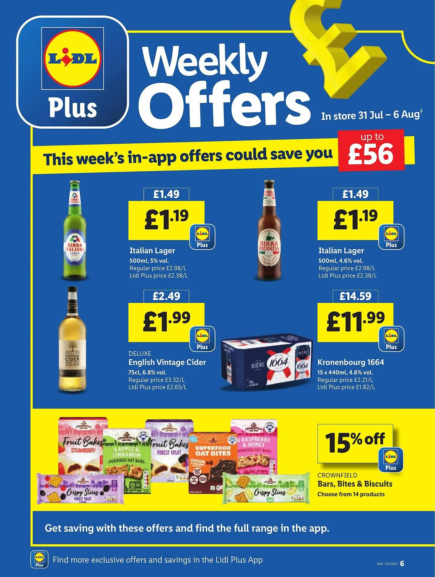 Lidl leaflet from 31 July to 6 August 2025 - Catalogue Page 6