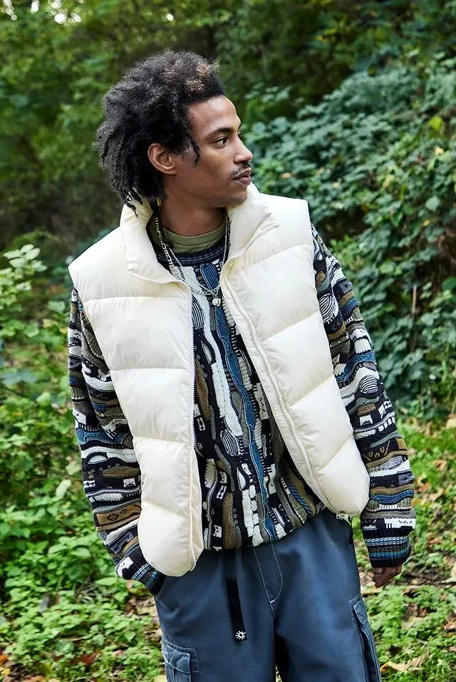 iets frans... Ecru Ripstop Nylon Gilet