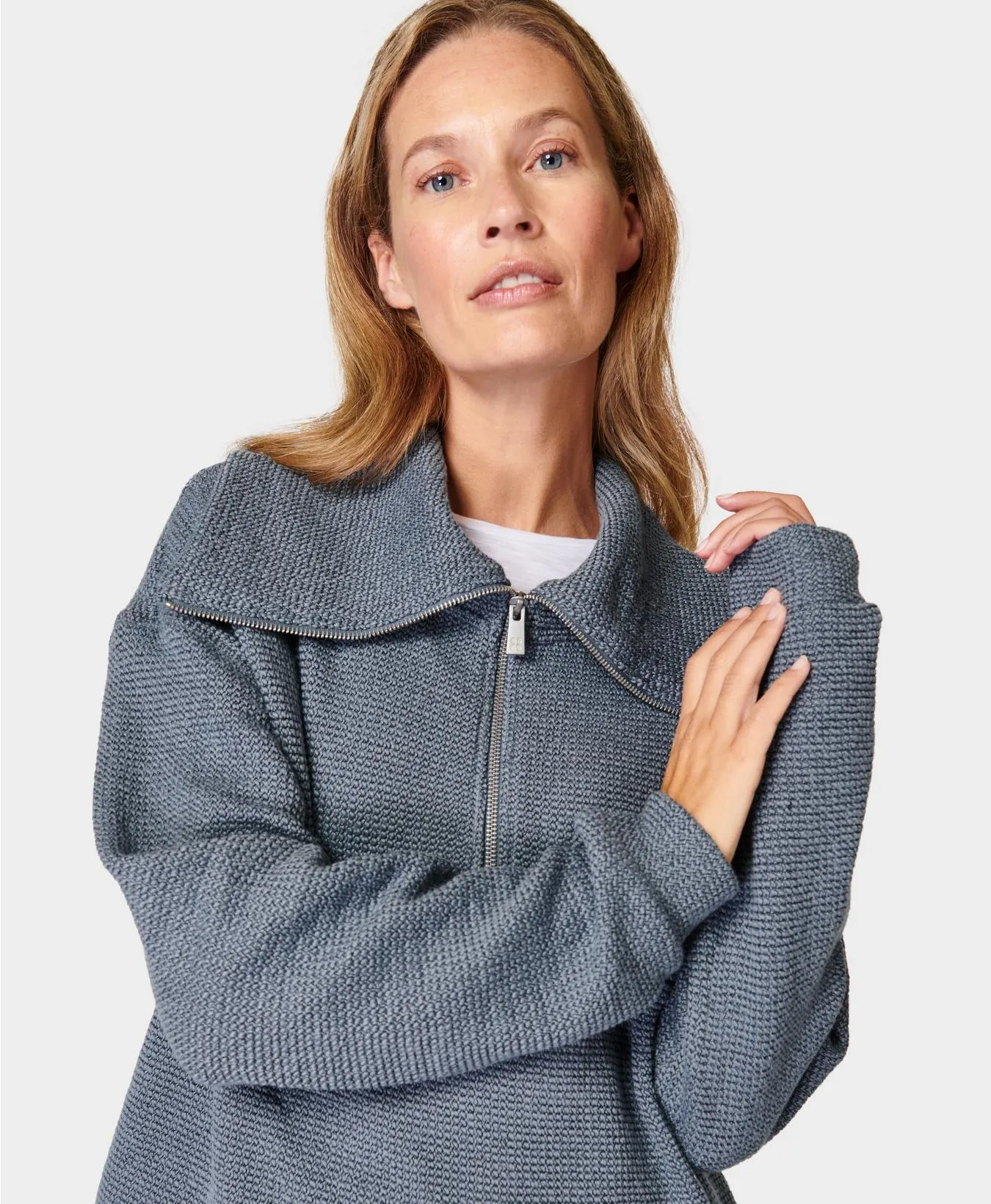 Restful Boucle Half Zip Sweatshirt