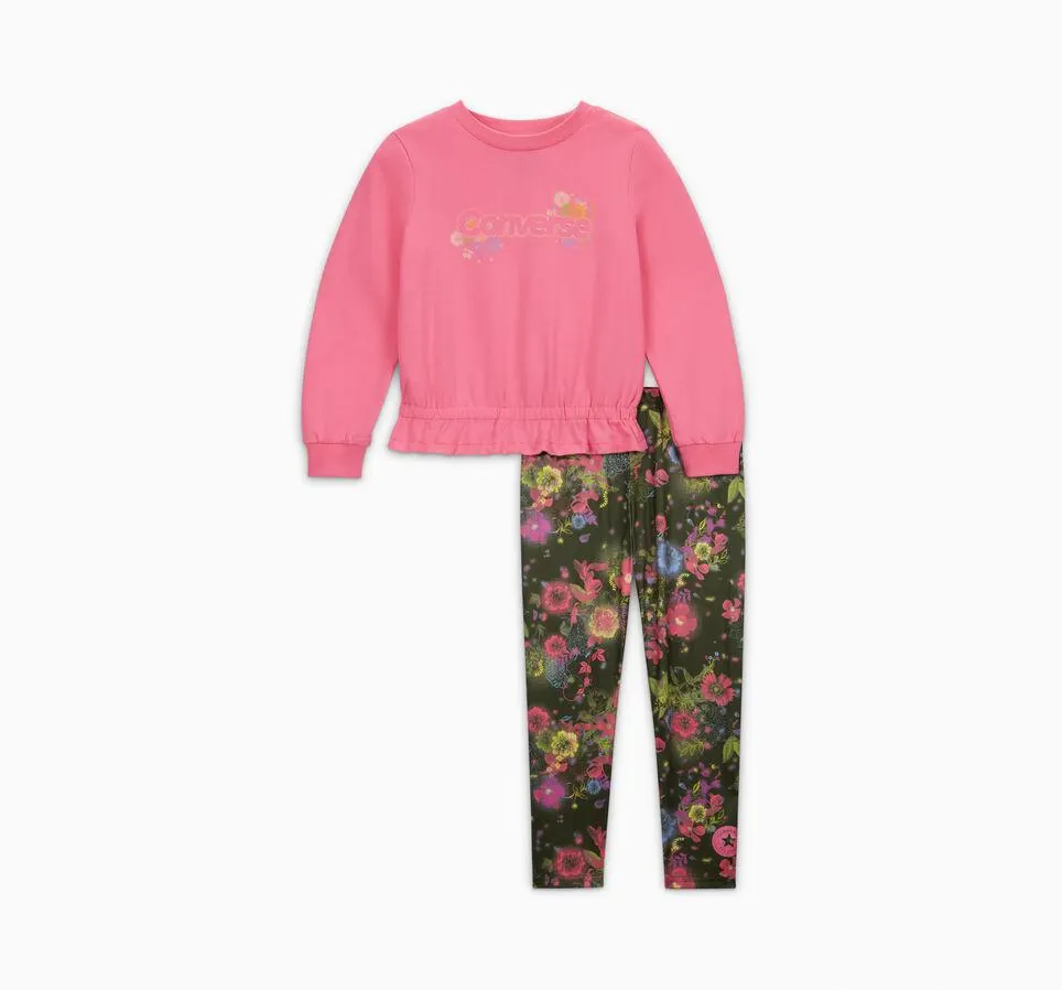 Floral Crew & Leggings Set