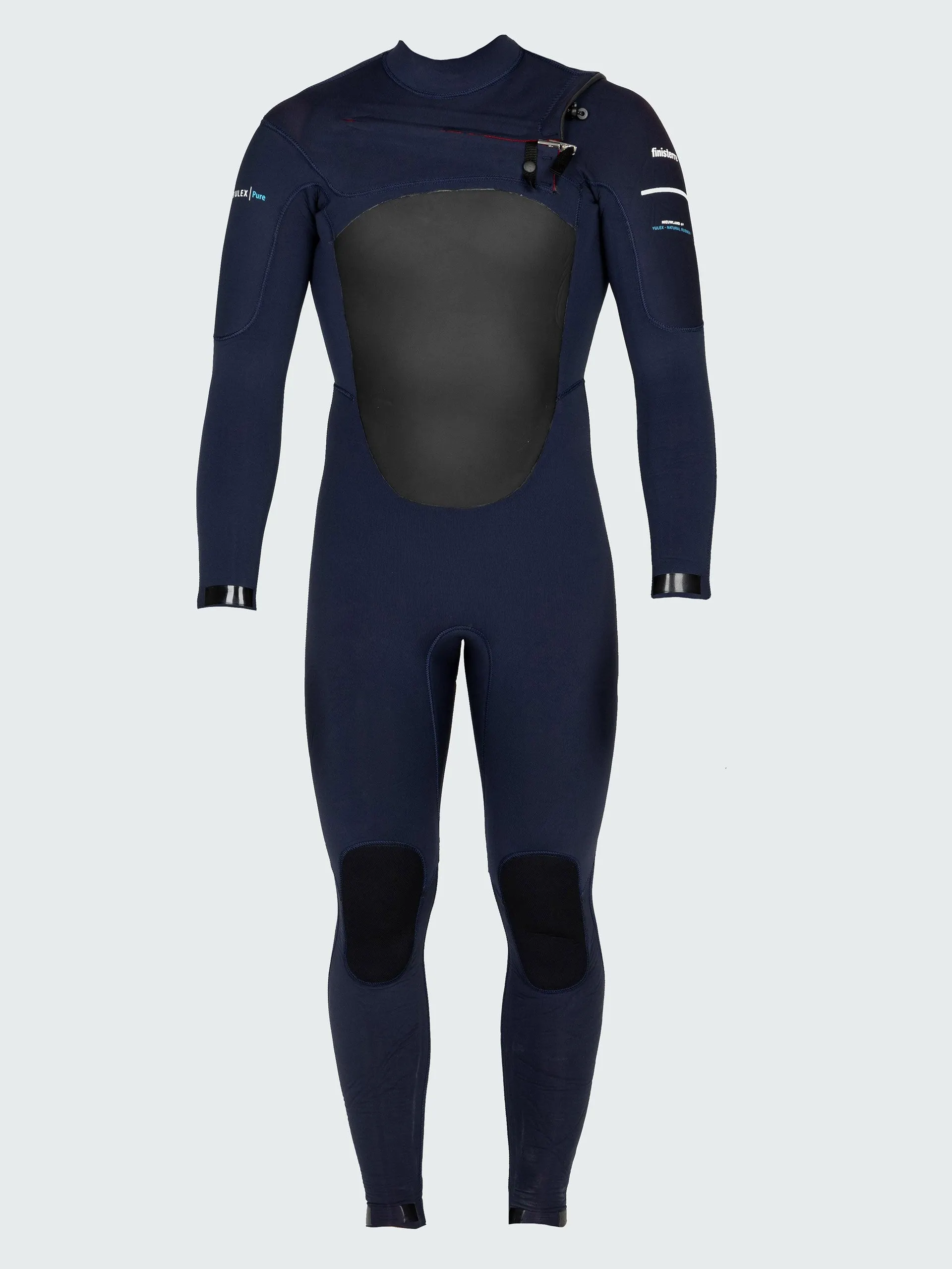 Men's 4mm Yulex® chest zip surf wetsuit in ink blue