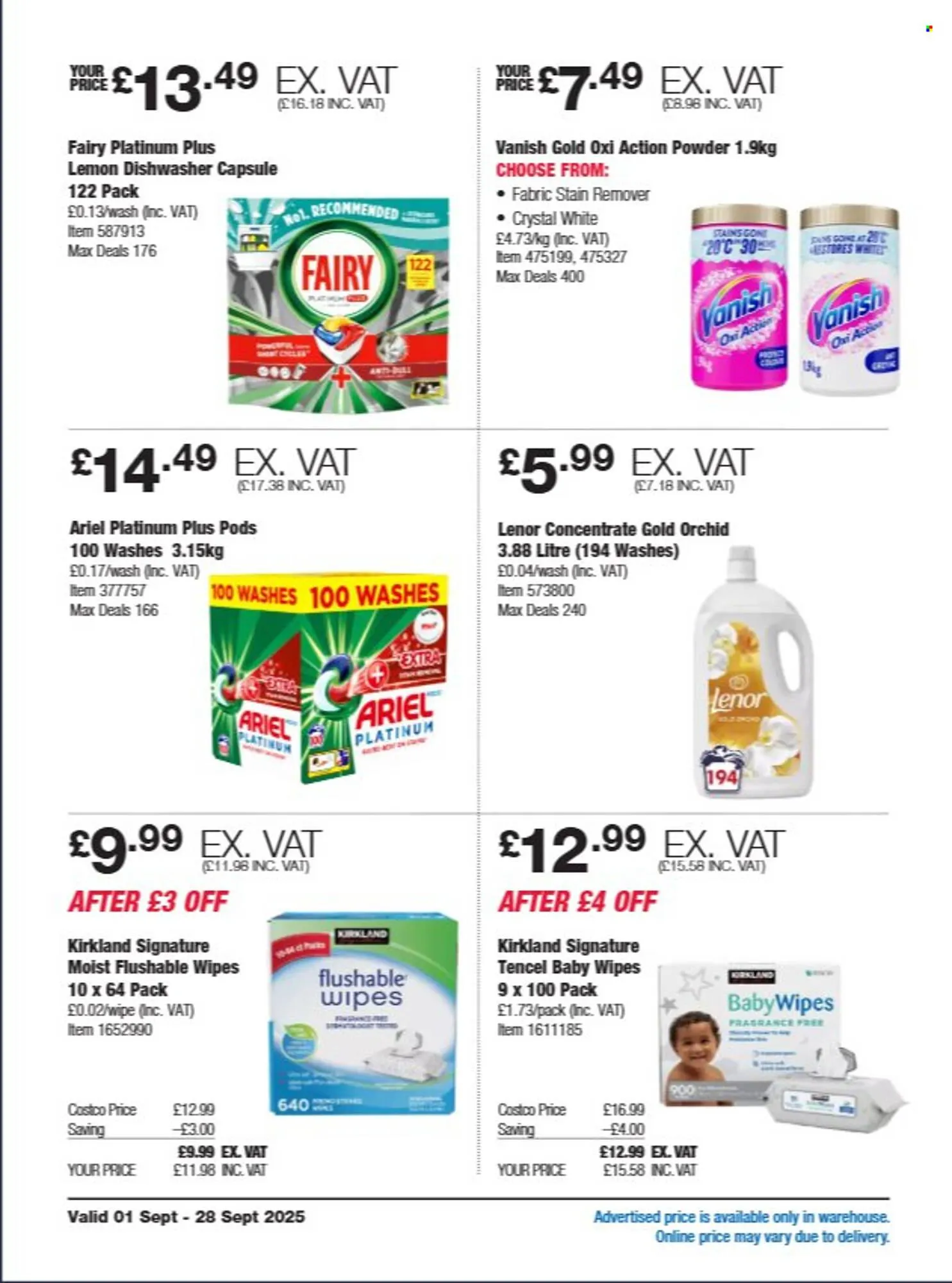 Costco leaflet from 1 September to 28 September 2025 - Catalogue Page 22