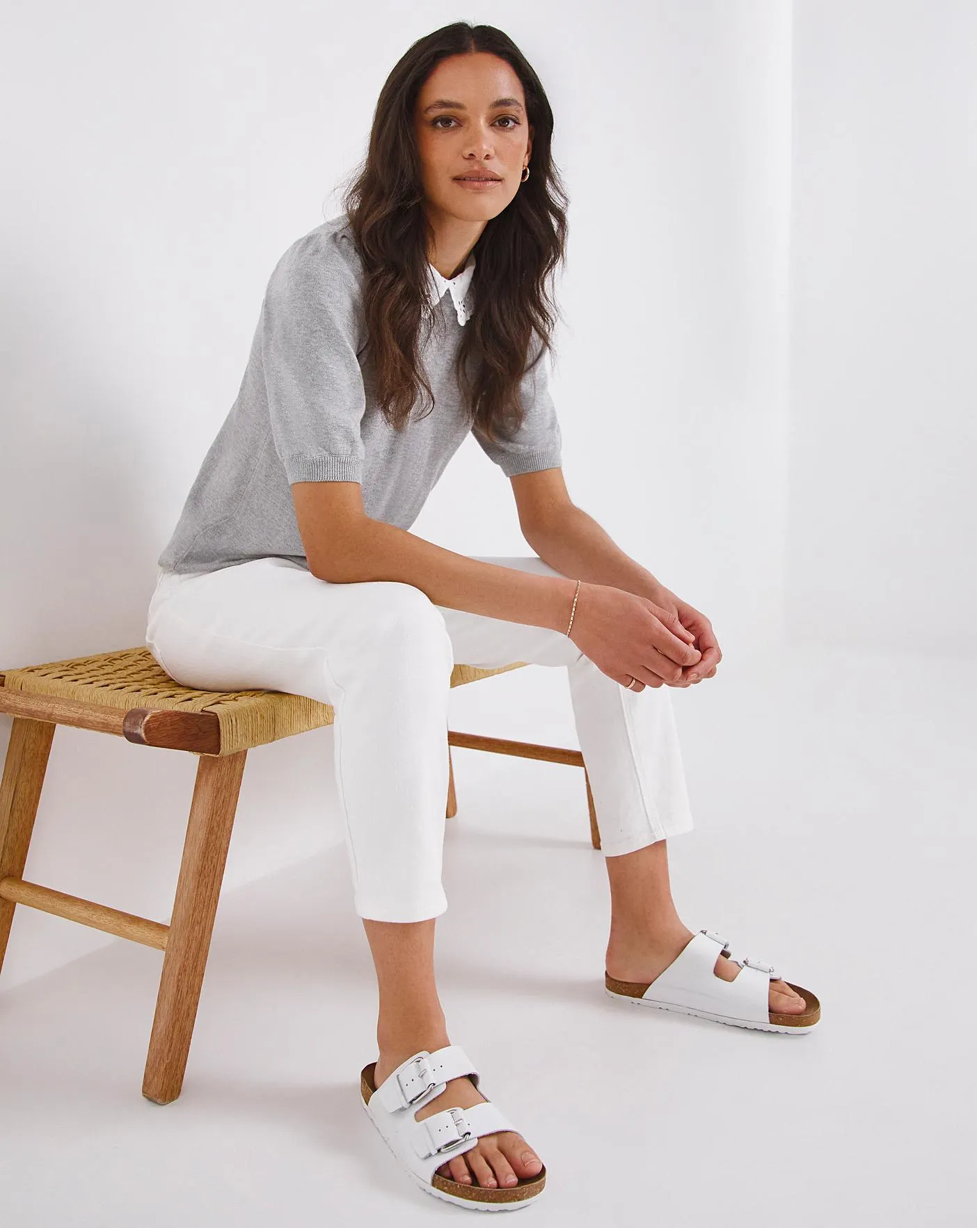 Broderie Collar Jumper