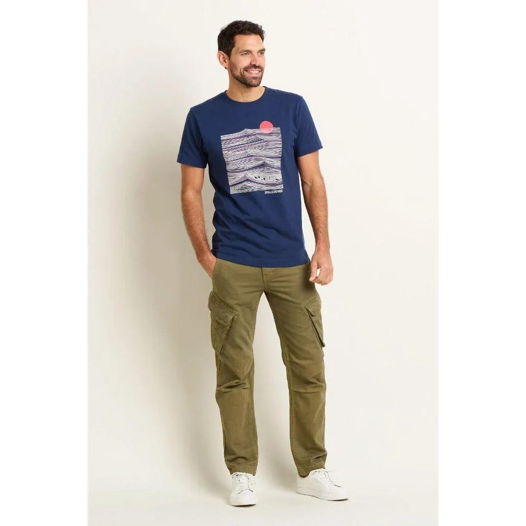 Brakeburn Sitting Surfers Tee - Navy