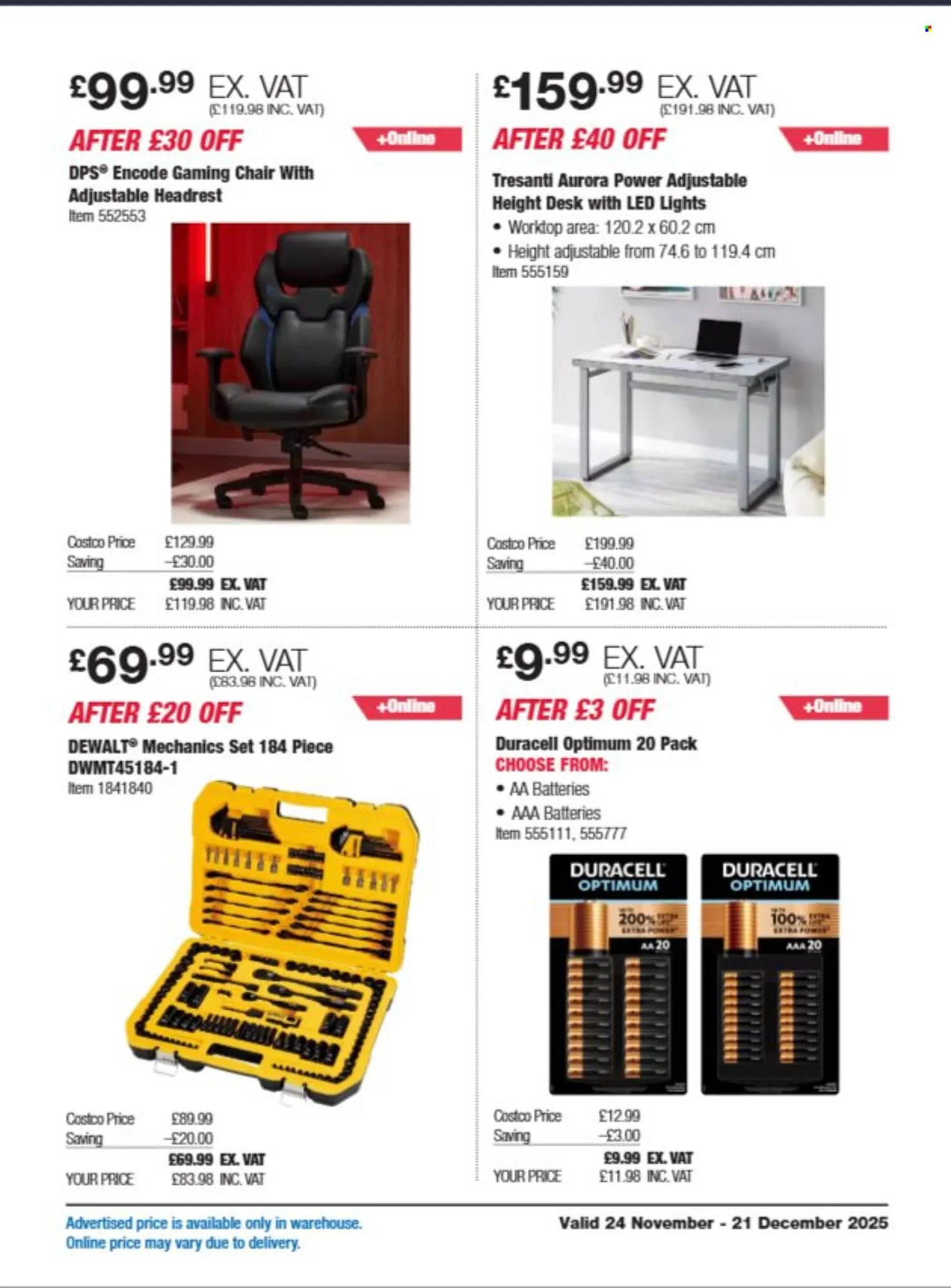Costco leaflet from 24 November to 21 December 2025 - Catalogue Page 7