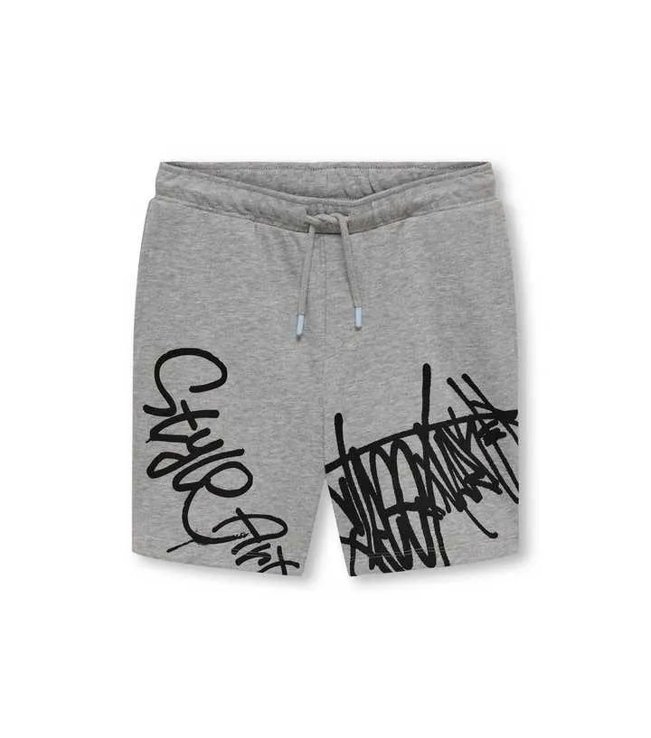 KIDS ONLY Pale Grey Graffiti Shorts
