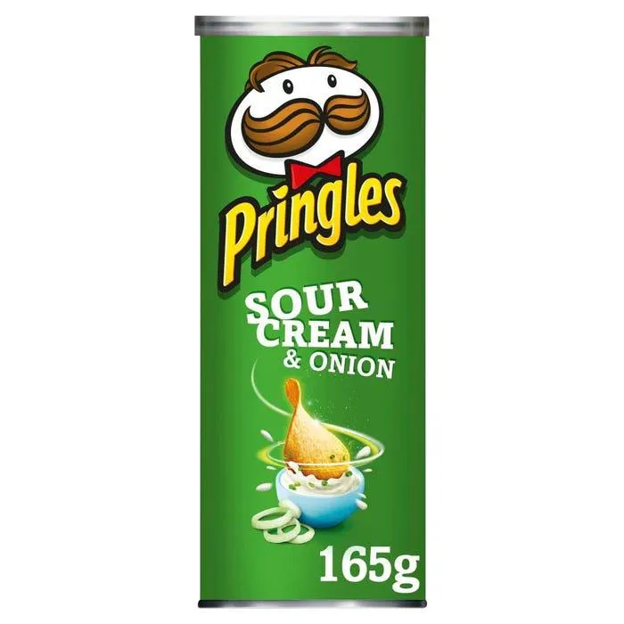 Pringles Sour Cream & Onion, 165g