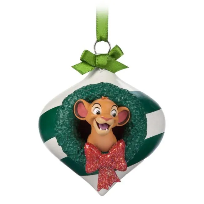 Simba Open Globe Sketchbook Ornament, The Lion King