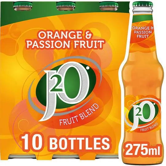 J2O Orange & Passion Fruit 10 x 275ml