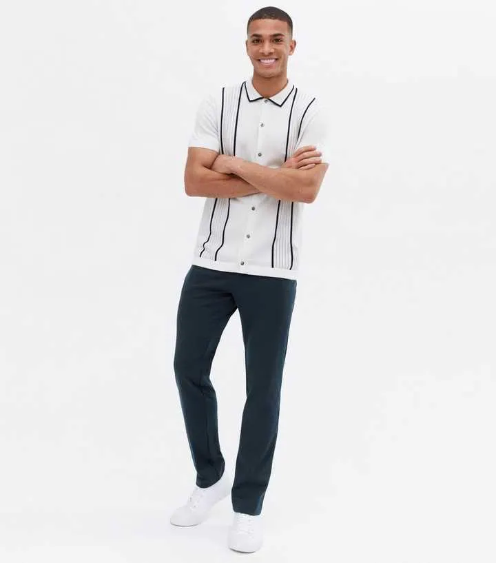 Navy Slim Fit Trousers