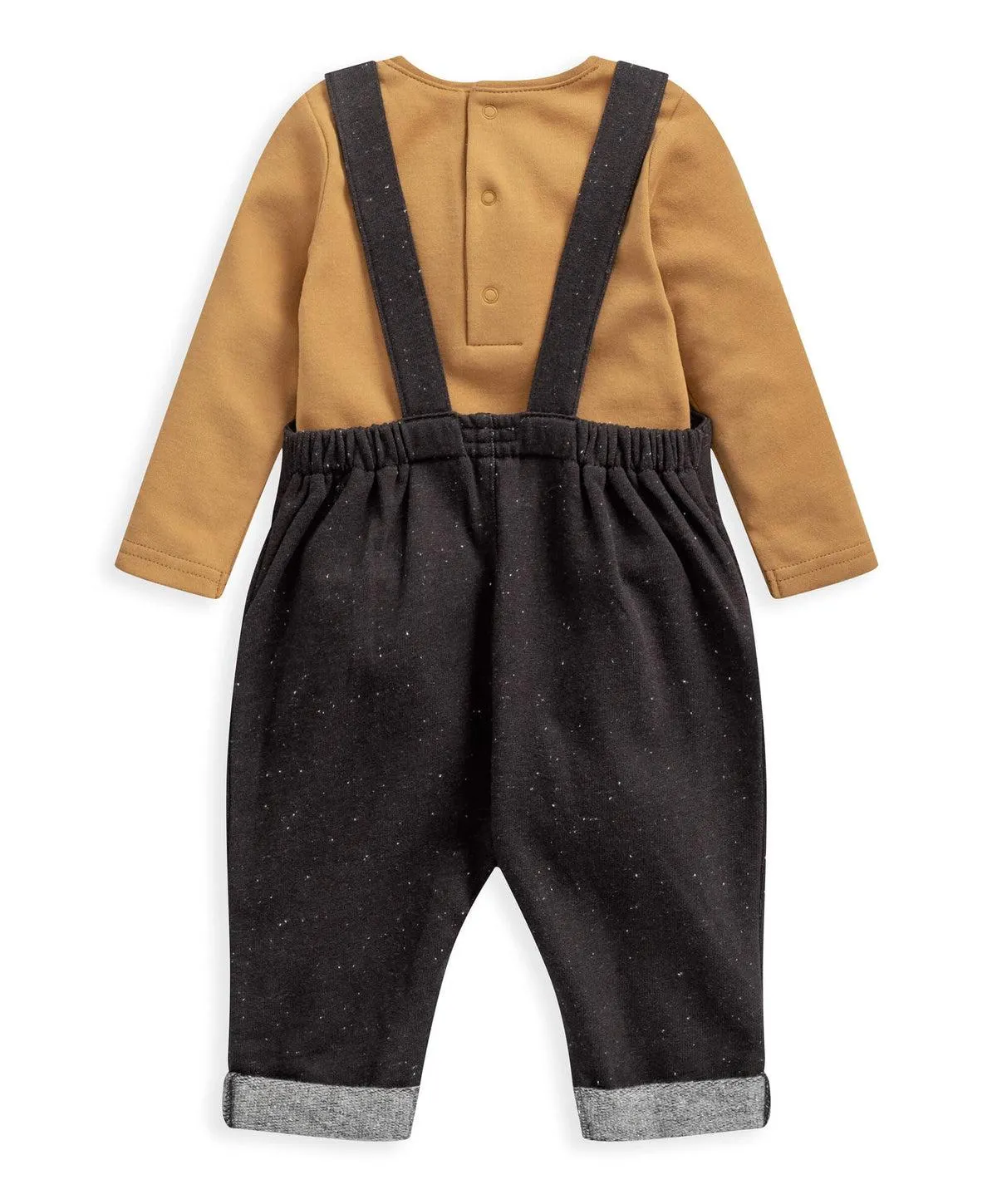 Dungeree & Bodysuit (2 Piece) - Grey