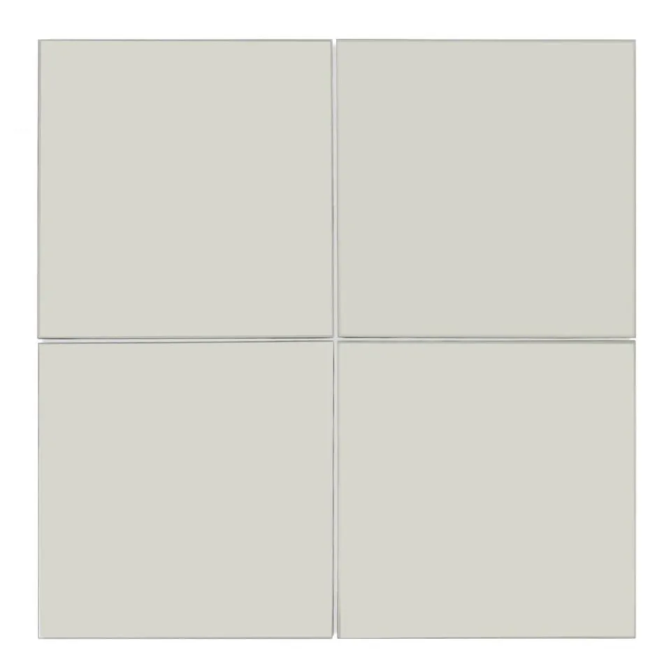 Set of 4 Unframed Square Wall Mirrors
