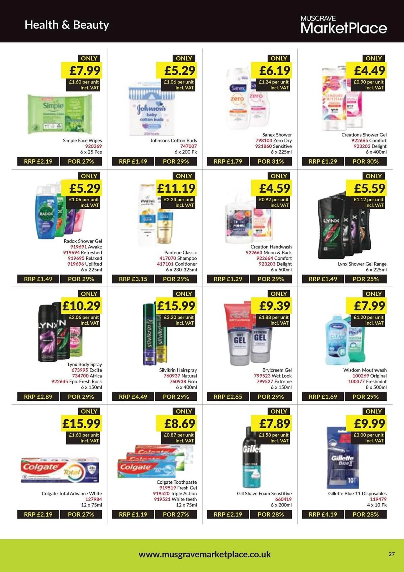 Musgrave MarketPlace leaflet from 14 July to 3 August 2025 - Catalogue Page 27