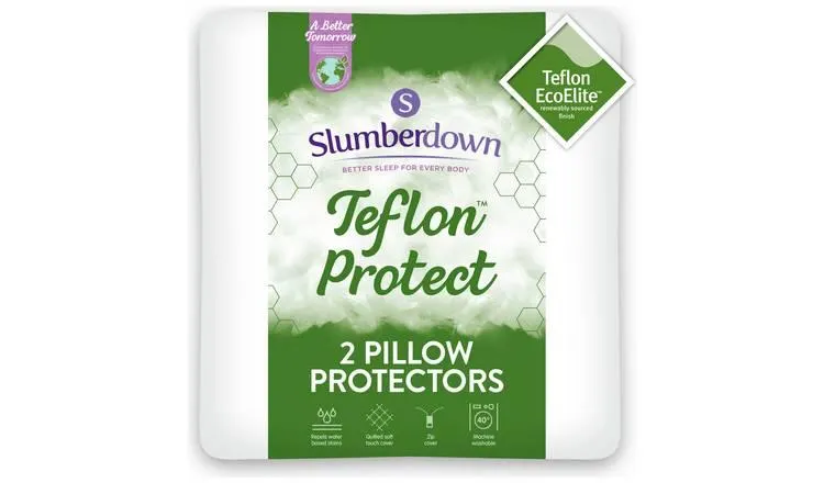 Slumberdown Teflon Protection Pillow Protectors - 2 Pack